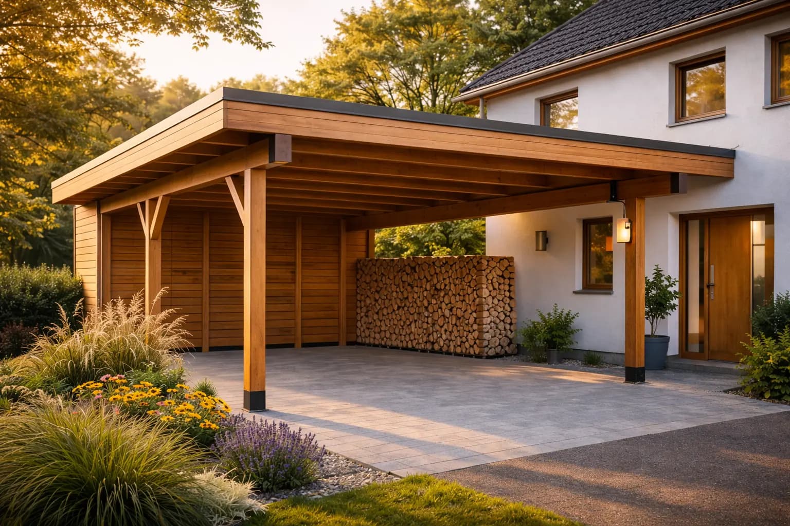 Carport project in England