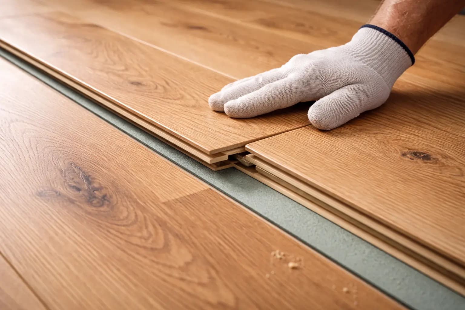 Flooring installation project in England
