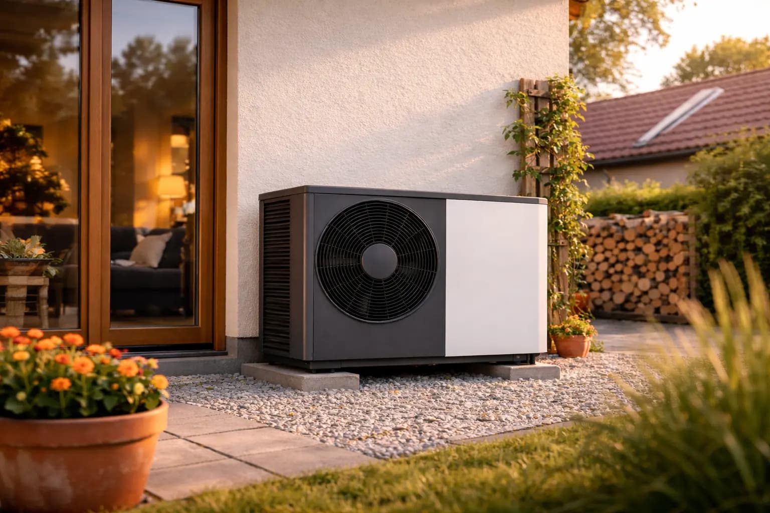 Heat pump installation project in England